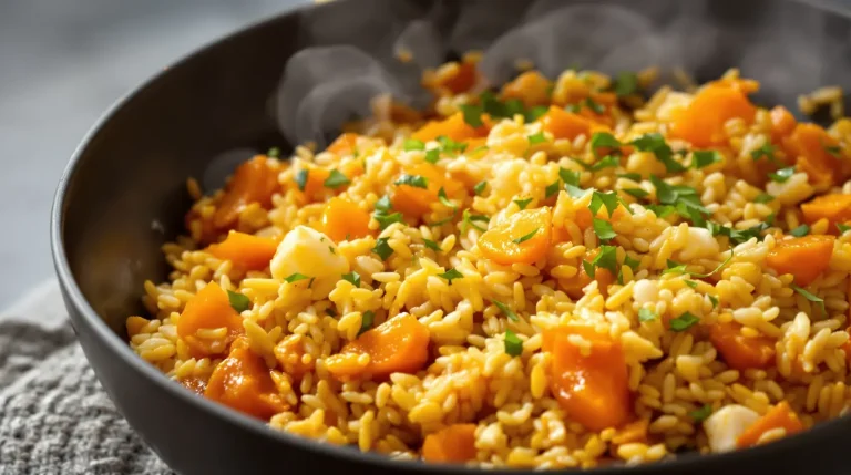 Je prépare ce riz sauté carotte-poireau à la sauce soja dès que j&rsquo;ai envie d&rsquo;un dîner healthy et express